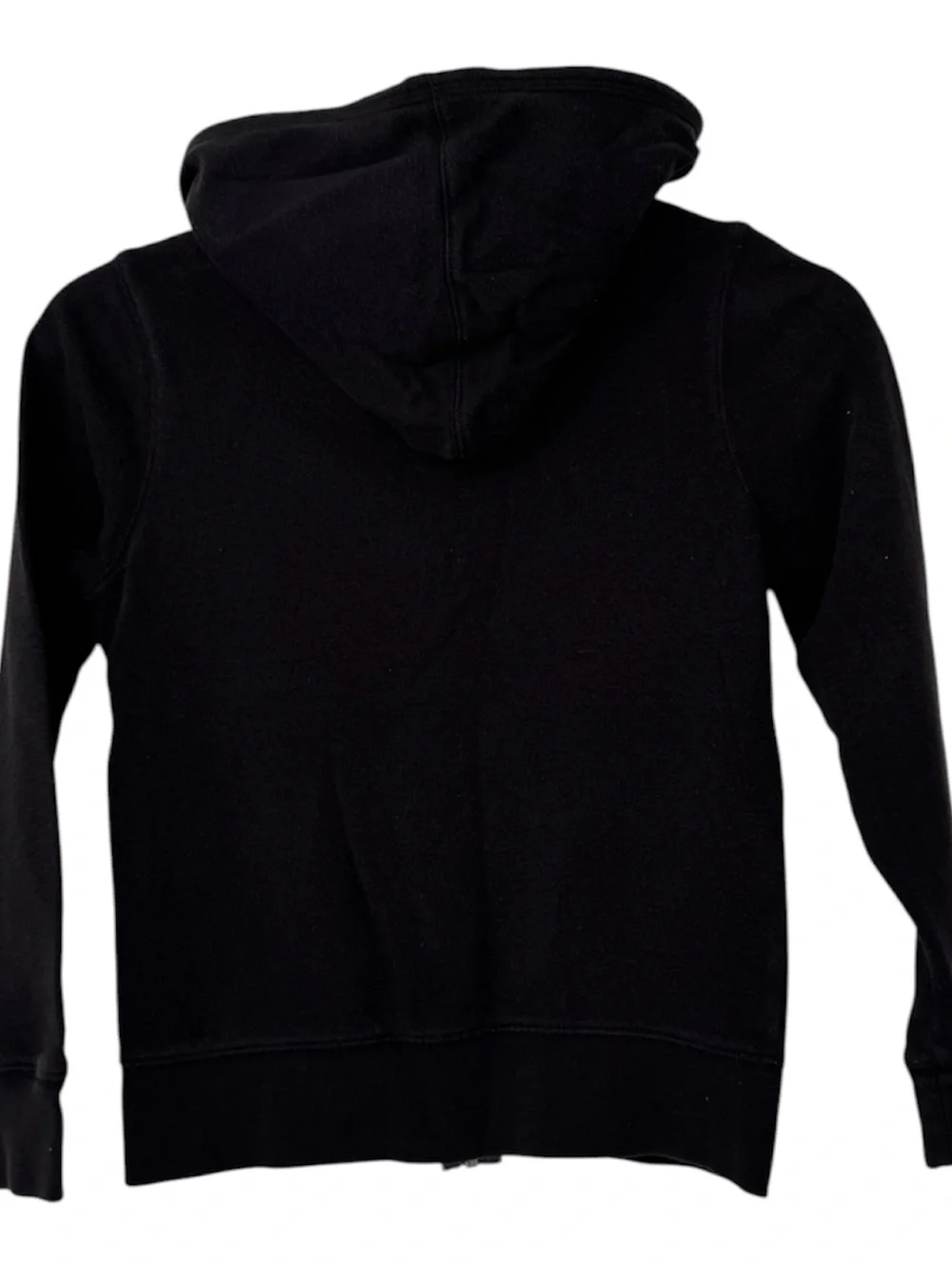 Justice Black Zip-Up Hoodie with Teal Glitter 'LOVE' Graphic Size 8